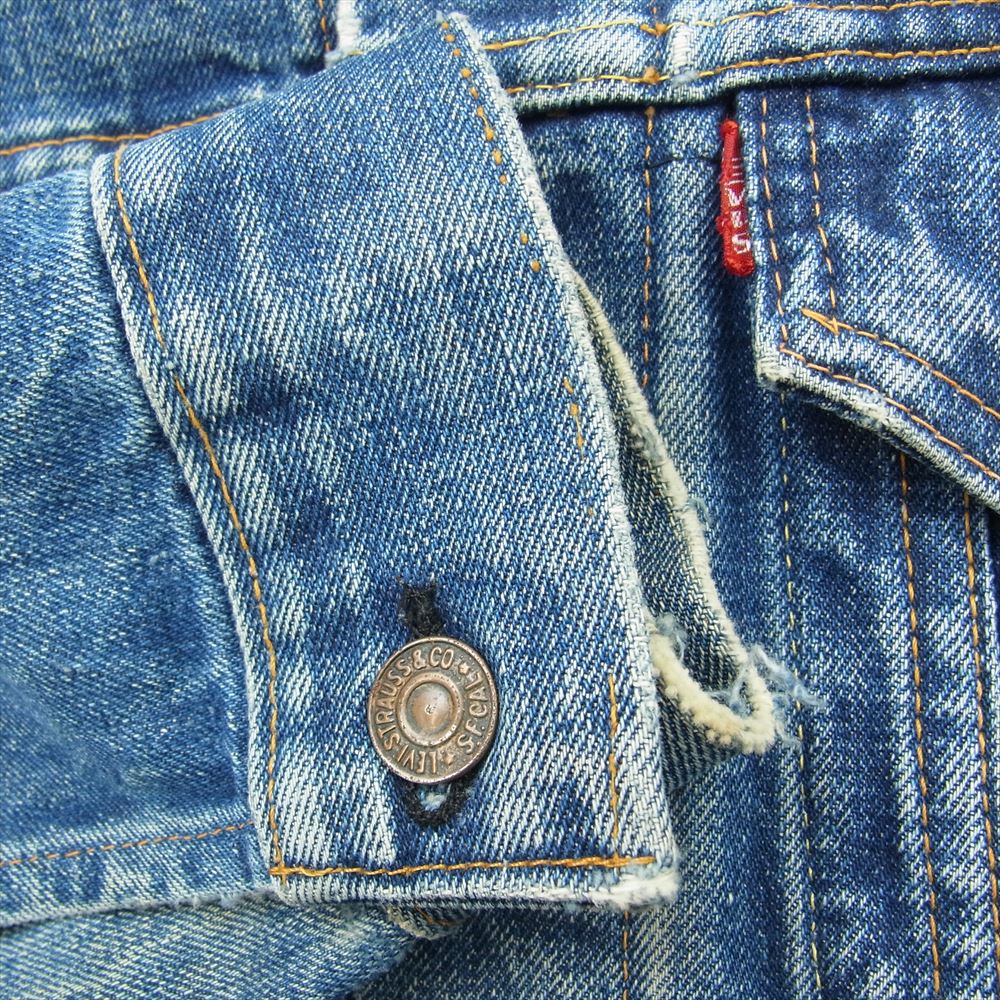 Levi's リーバイス ヴィンテージ オリジナル 70505 BIGE 4th 不均等V 刻印524 デニム ジャケット ブルー系【中古】