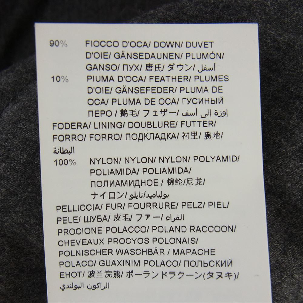 TATRAS タトラス LTAT20A4795-D  KOSAVA コサヴァ ポーランドラクーン ファー ダウン ジャケット ダークグレー系 4【中古】