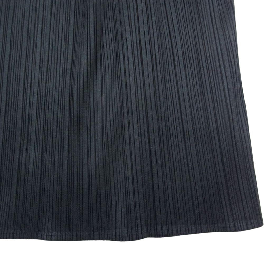 PLEATS PLEASE プリーツプリーズ イッセイミヤケ PP04-JG611 プリーツ加工 細プリーツ ロング スカート ブラック系 4【中古】