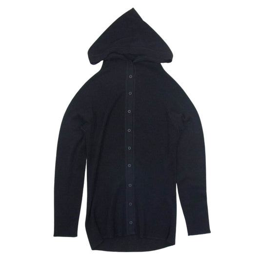 PLEATS PLEASE プリーツプリーズ イッセイミヤケ PP26-KO712 フード 二ット カーディガン ブラック系 5【中古】