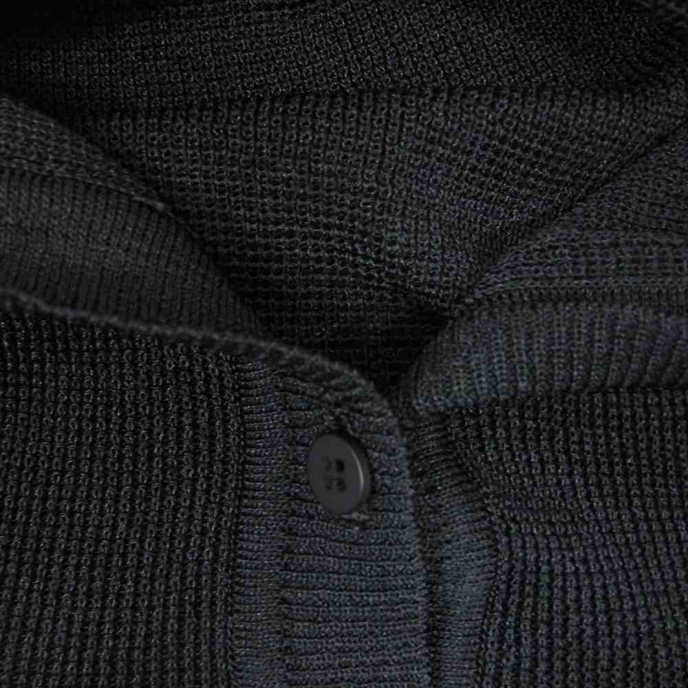 PLEATS PLEASE プリーツプリーズ イッセイミヤケ PP26-KO712 フード 二ット カーディガン ブラック系 5【中古】