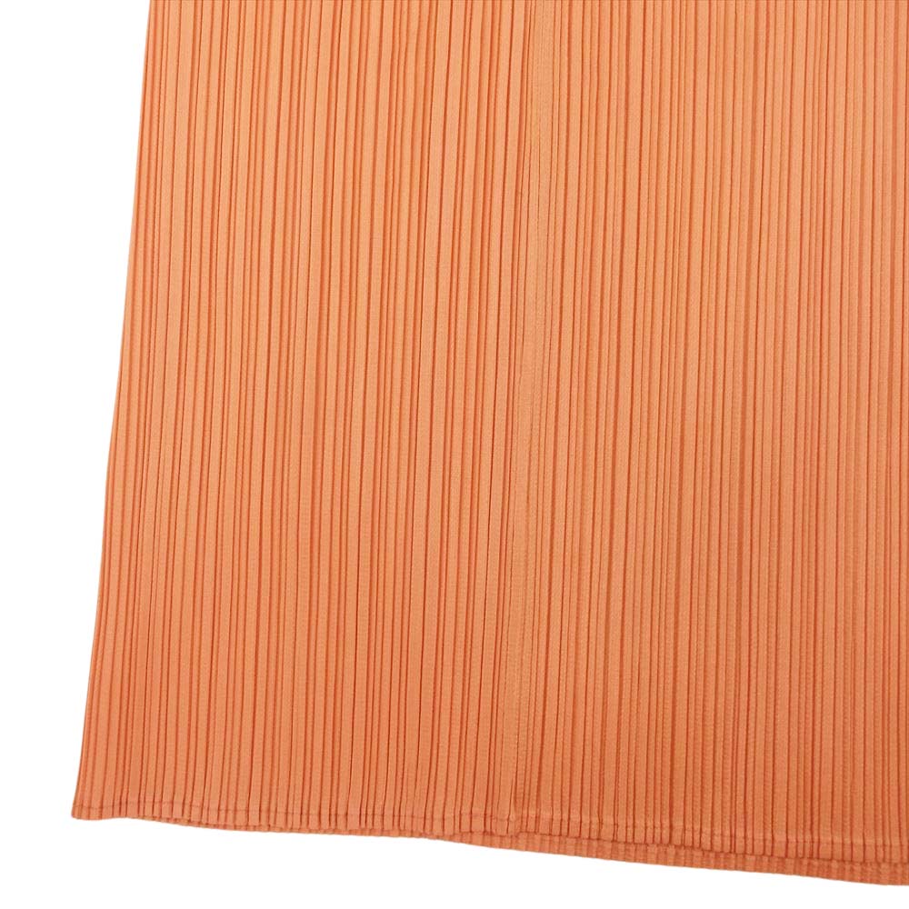 PLEATS PLEASE プリーツプリーズ イッセイミヤケ PP61-JG213 プリーツ加工 細プリーツ ロング スカート オレンジ系 オレンジ系 2【中古】