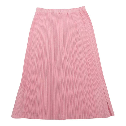 PLEATS PLEASE プリーツプリーズ イッセイミヤケ PP11-JG464 プリーツ加工 ミディ丈 スカート ピンク系 3【中古】