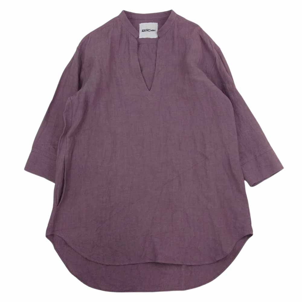 ISAMUKATAYAMA BACKLASH イサムカタヤマバックラッシュ 1994-02 リネンスキッパーシャツ ワインレッド系 S【美品】【中古】