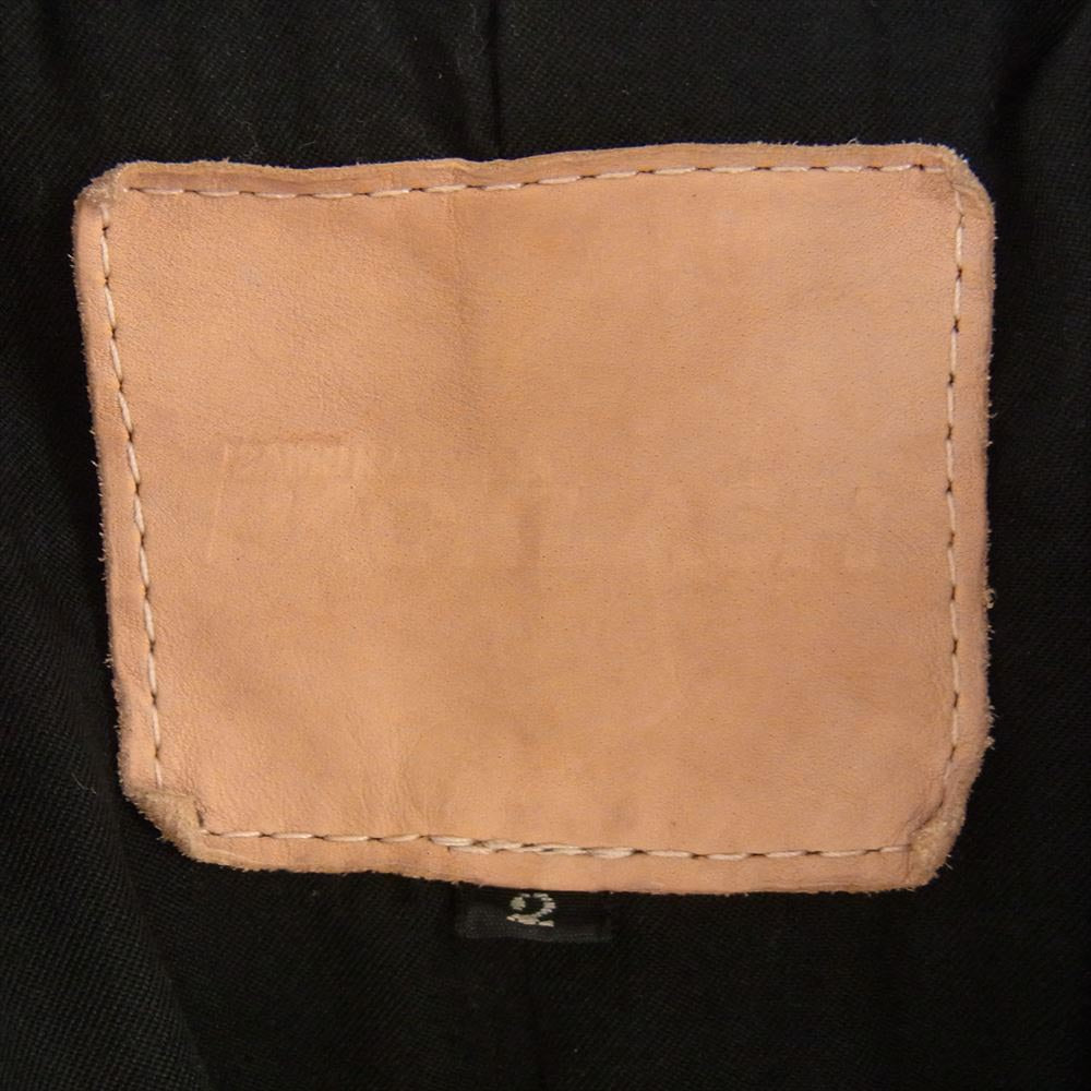 ISAMUKATAYAMA BACKLASH イサムカタヤマバックラッシュ 22AW  10014 ISAMU KATAYAMA JAPAN CALF NATURAL DYED GARMENT WASH DOUBLE RIDERS ジャパン カーフタンニン鞣し 製品洗い ダブル ライダース グレー系 M【美品】【中古】