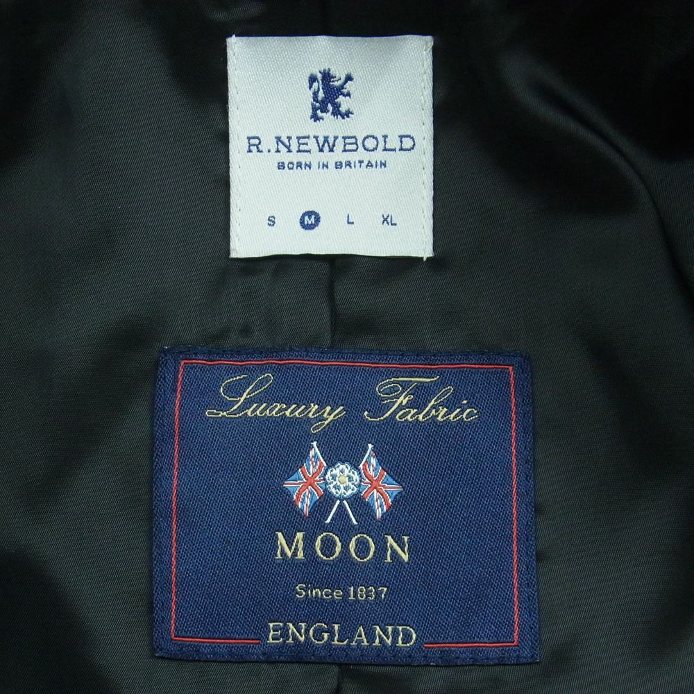 R.NEWBOLD アールニューボールド 英国MOON社 ウール 生地使用 チェスター コート 中国製 モスグリーン系 M【中古】