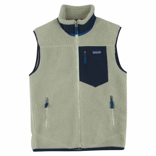 patagonia パタゴニア 19AW 23048 Classic Retro-X Vest クラシック レトロ X エックス フリース ベスト グレイッシュベージュ系 S【中古】
