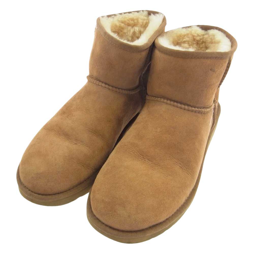 UGG アグ 1002072 CLASSIC MINI クラシック ミニ ムートン ブーツ ライトブラウン系 27cm【中古】