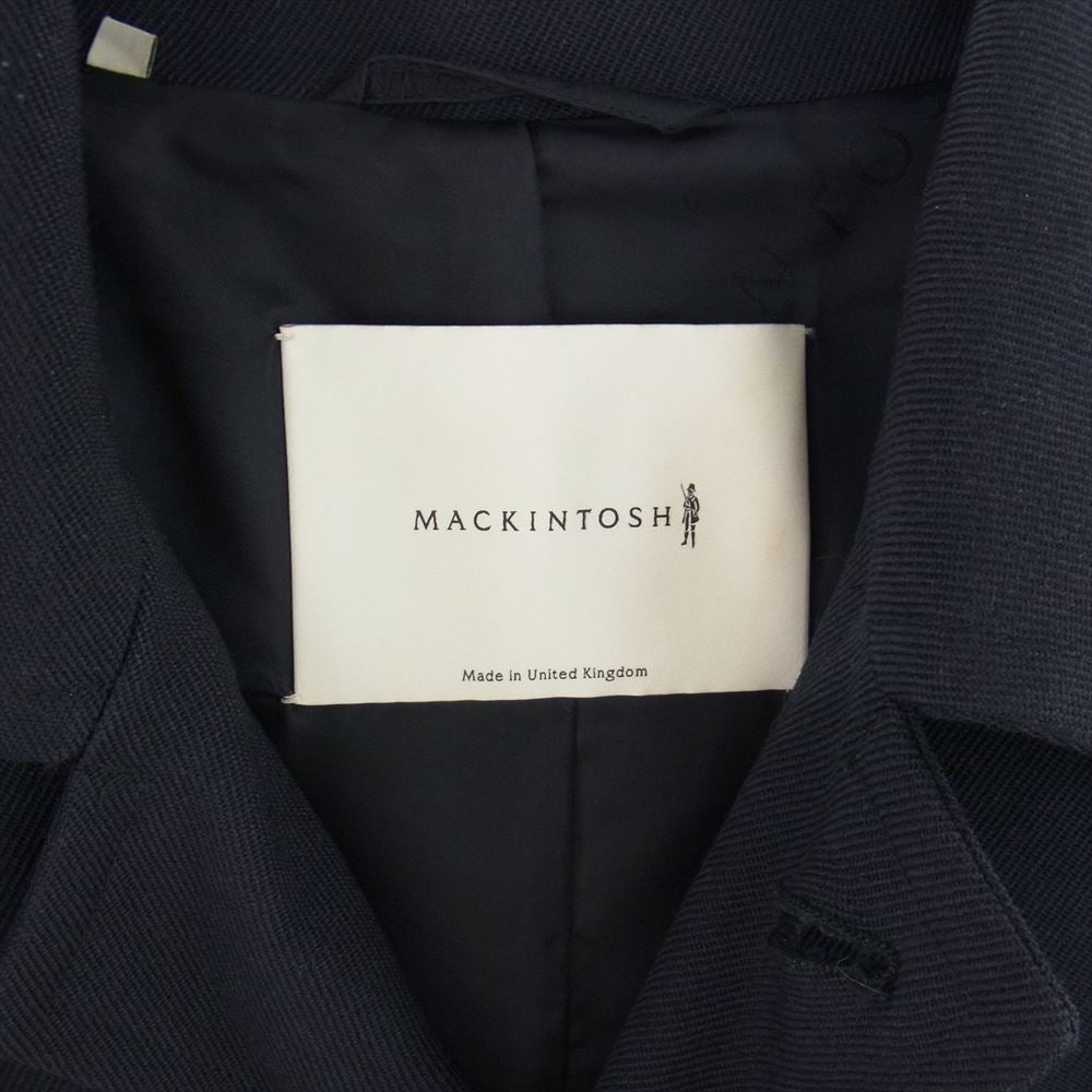 Mackintosh マッキントッシュ × EDIFICE 別注 ライトキャバリー ラグラン コート ネイビー系 38【中古】