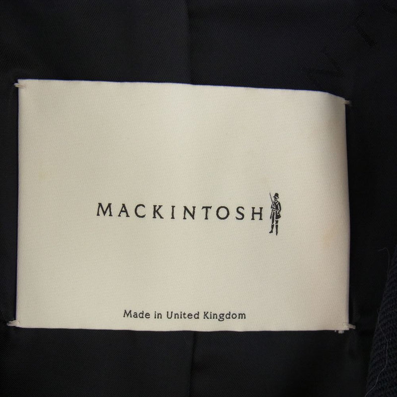 Mackintosh マッキントッシュ × EDIFICE 別注 ライトキャバリー ラグラン コート ネイビー系 38【中古】