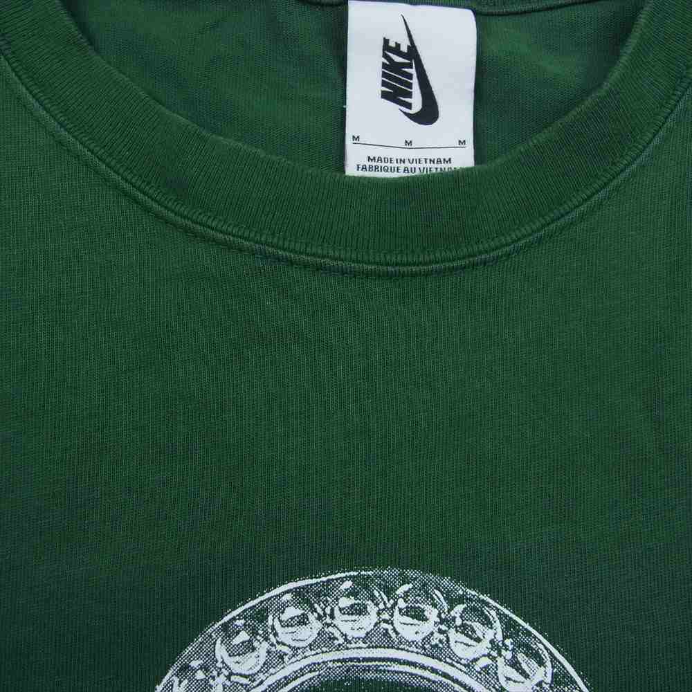 NIKE ナイキ DD3344-341 × STUSSY ステューシー SS Link L/S T?Shirt Green リンク プリント ロングスリーブ 長袖 Tシャツ ロンT グリーン系 M【中古】