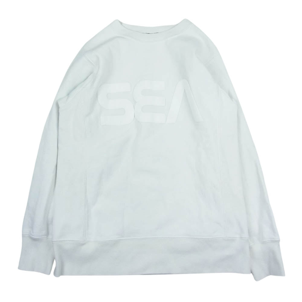 WIND AND SEA ウィンダンシー 20AW WDS-20A-TPS-07 SEA SWEAT SHIRT ロゴ スウェット シャツ トレーナー ホワイト系 M【中古】