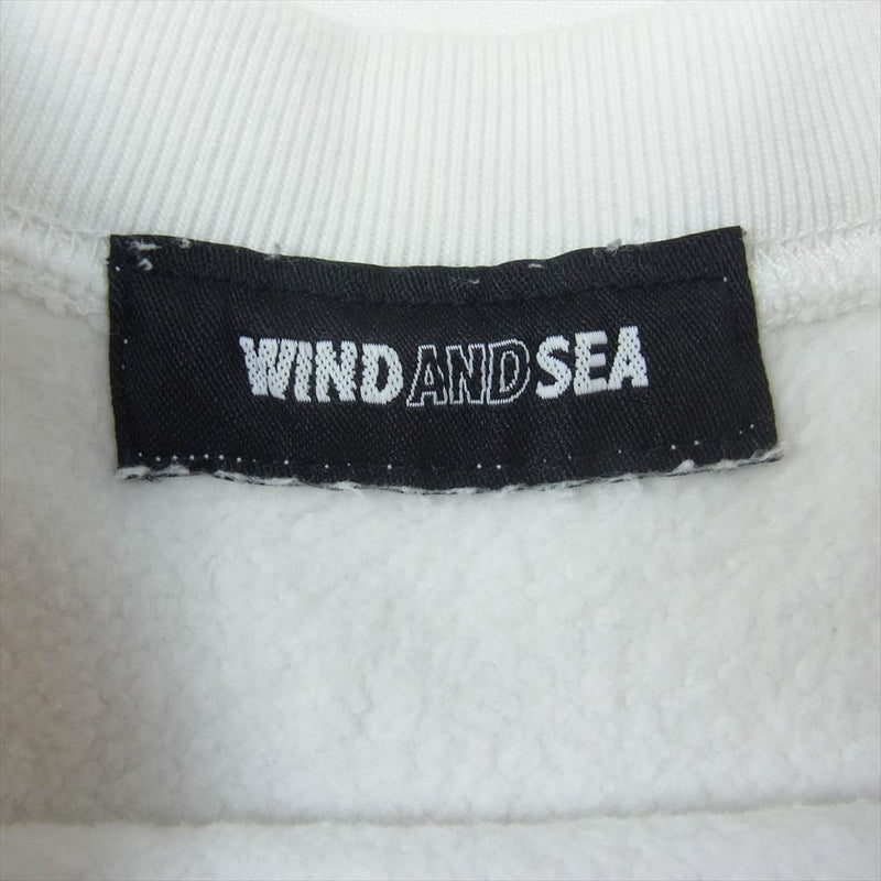 WIND AND SEA ウィンダンシー 20AW WDS-20A-TPS-07 SEA SWEAT SHIRT ロゴ スウェット シャツ トレーナー ホワイト系 M【中古】