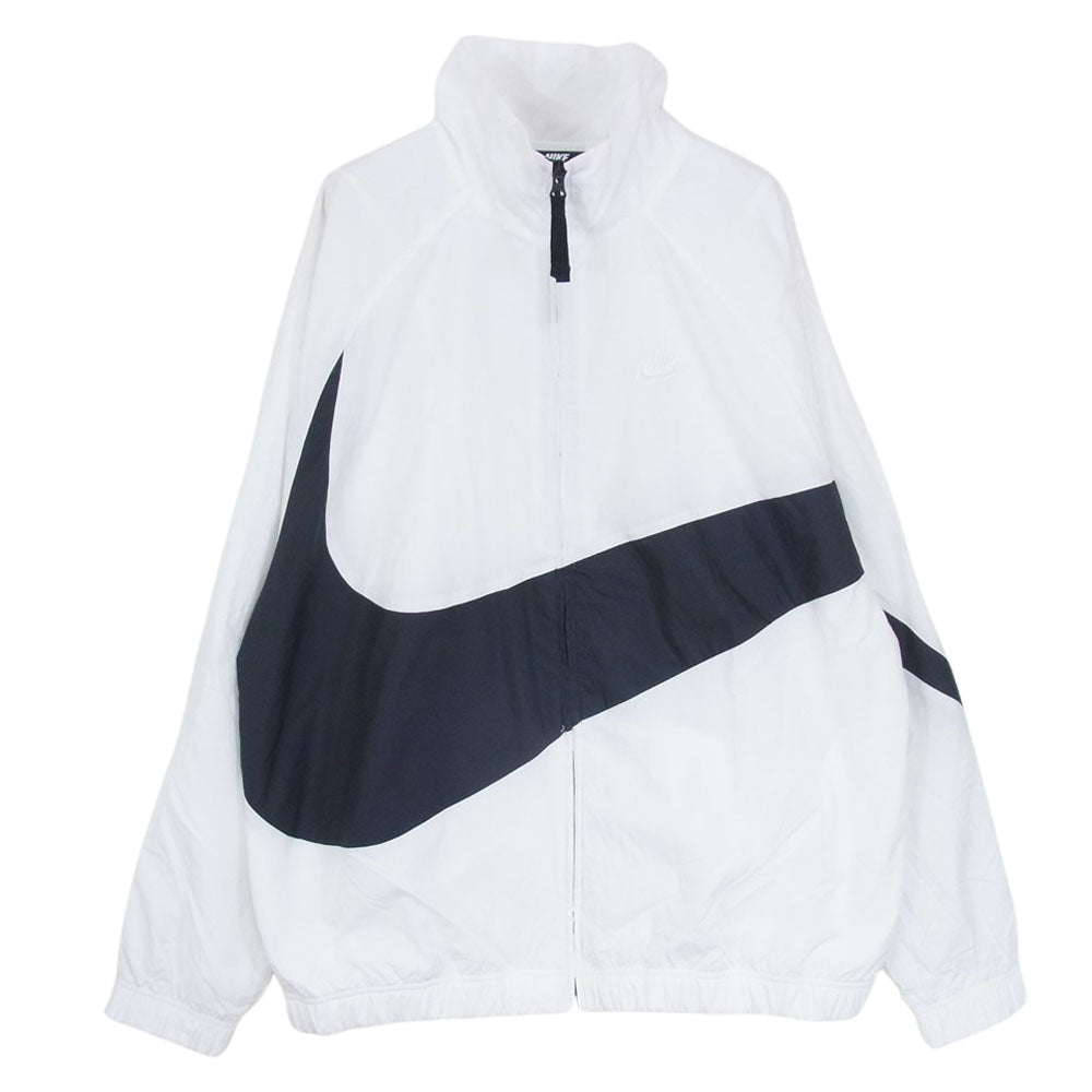NIKE ナイキ AR3133-100 M HBR STMT  ビッグスウッシュ ウーブン ジャケット ホワイト系 L【中古】