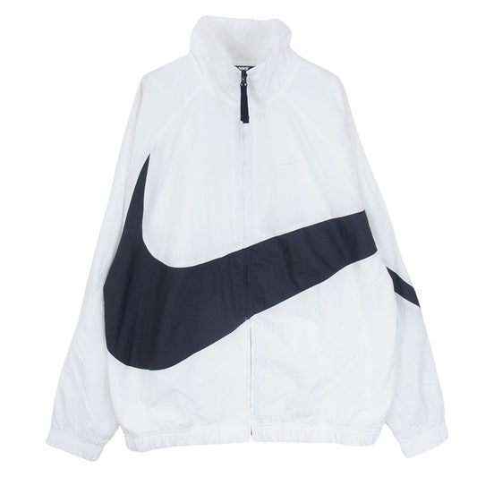 NIKE ナイキ AR3133-100 M HBR STMT  ビッグスウッシュ ウーブン ジャケット ホワイト系 L【中古】
