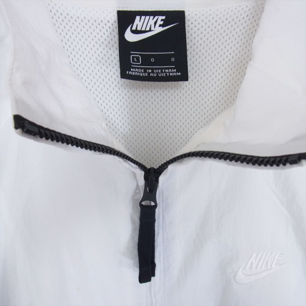 NIKE ナイキ AR3133-100 M HBR STMT  ビッグスウッシュ ウーブン ジャケット ホワイト系 L【中古】