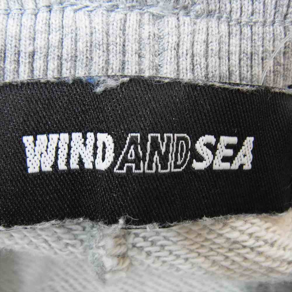 WIND AND SEA ウィンダンシー WDS-HUF-10 HUF SWEAT PANTS ロゴ スター刺繍 スウェット パンツ グレー系  M【中古】