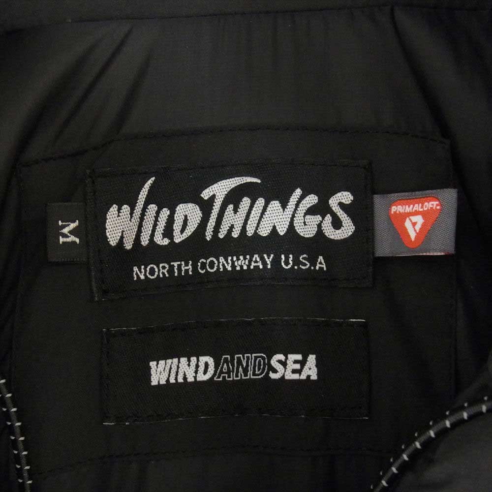 WIND AND SEA ウィンダンシー 22AW WT22525SN-WAS × Wild Things Ready Parka ワイルドシングス レディーパーカー 中綿 ジャケット コート ブラック系 M【中古】