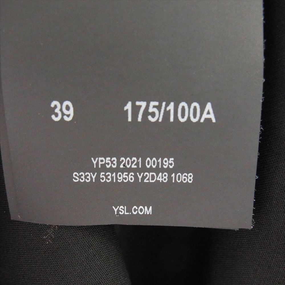 SAINT LAURENT サンローラン 21SS 531956 Y2D48  キューピッド プリント 総柄 半袖シャツ ブラック系 39【中古】