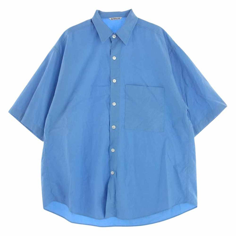 【SALE】AURALEE フィンクスツイル 半袖ビッグシャツ