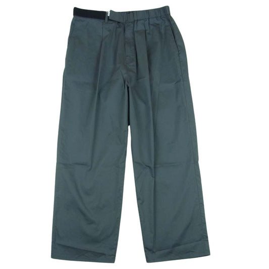 GRAPHPAPER グラフペーパー GM232-40058B Solotex Twill Wide Chef Pants ソロテックス ストレッチ タイプライター ワイド パンツ グレー系 チャコールグレー系 F【中古】