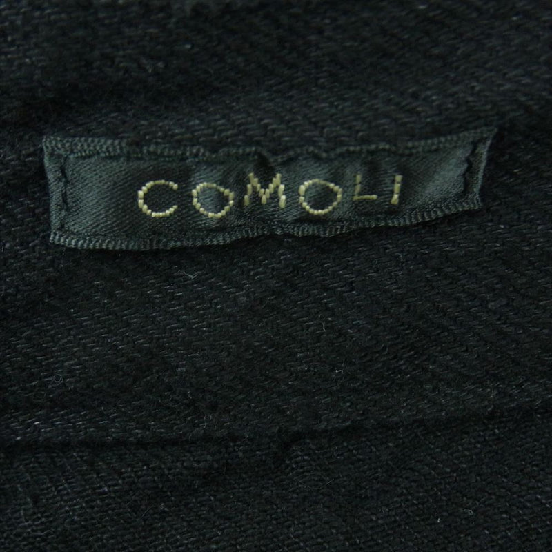 COMOLI コモリ 23SS X01-03001  ベルテッド デニム パンツ コットン 日本製 ブラック系 2【中古】