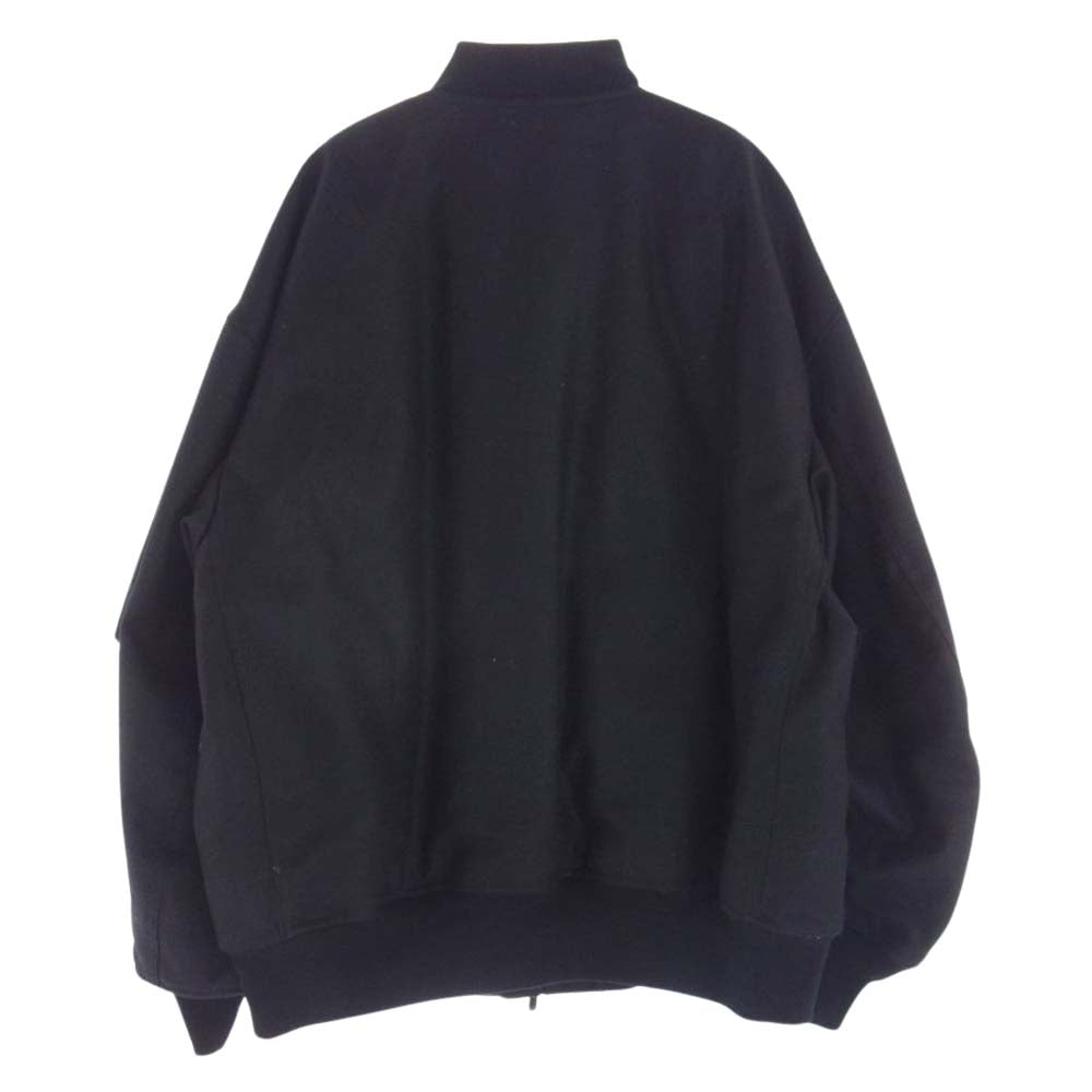 marka マーカ M22C-13BL01C  PUFFED BOMBER JACKET 2/48  WOOL FLANNEL MA1 ウール フランネル ジャケット ブラック系 2【中古】