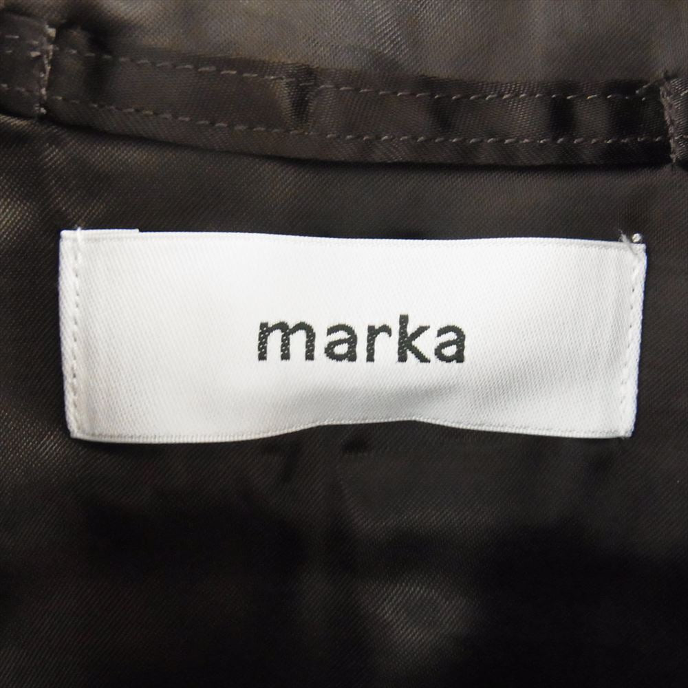 marka マーカ M22C-13BL01C  PUFFED BOMBER JACKET 2/48  WOOL FLANNEL MA1 ウール フランネル ジャケット ブラック系 2【中古】