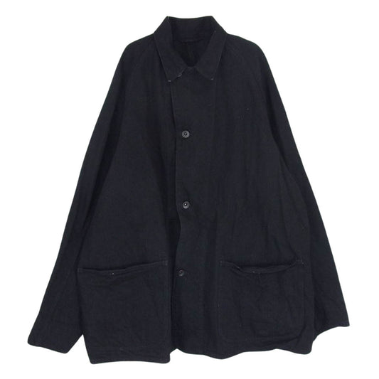 COMOLI コモリ 23SS X01-01002 カバーオール デニム ワーク ジャケット ブラック系 2【中古】