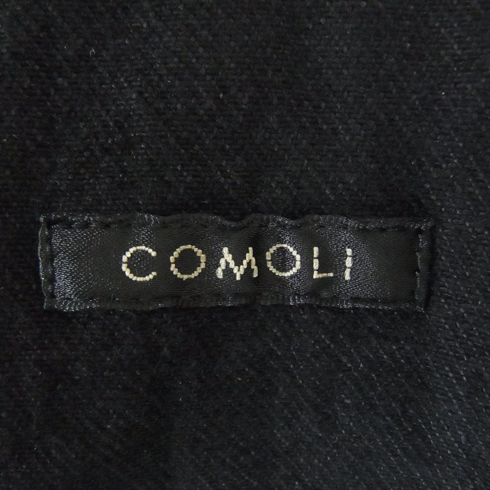 COMOLI コモリ 23SS X01-01002 カバーオール デニム ワーク ジャケット ブラック系 2【中古】