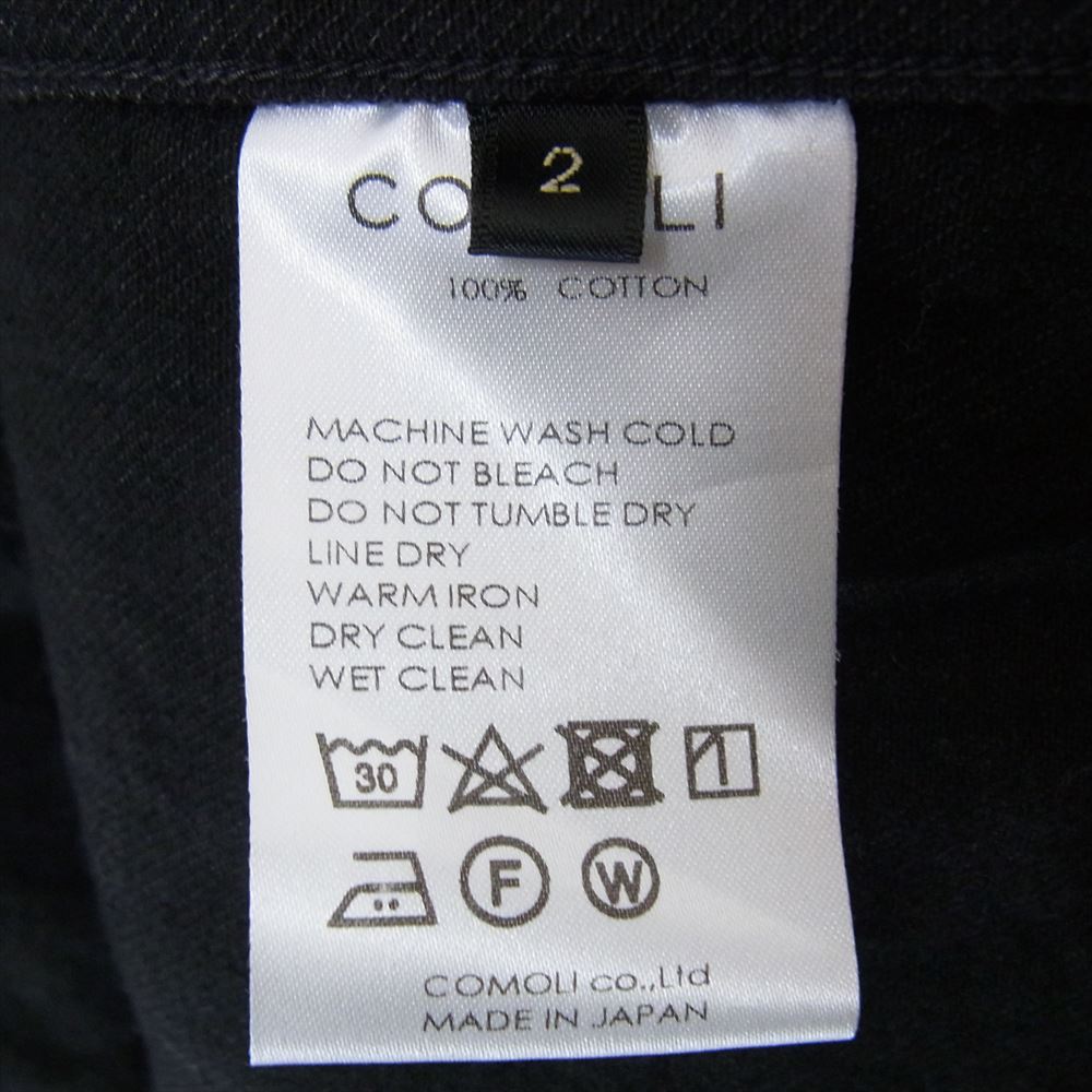 COMOLI コモリ 23SS X01-01002 カバーオール デニム ワーク ジャケット ブラック系 2【中古】