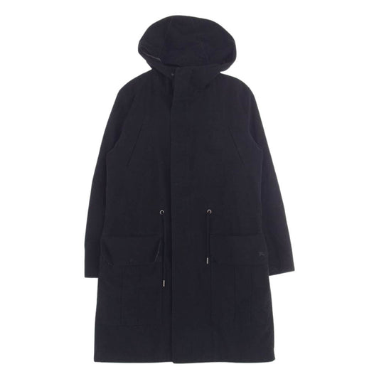 BURBERRY BLUE LABEL バーバリーブルーレーベル FNK39-749-09 コットン モッズ コート ブラック系 M【中古】