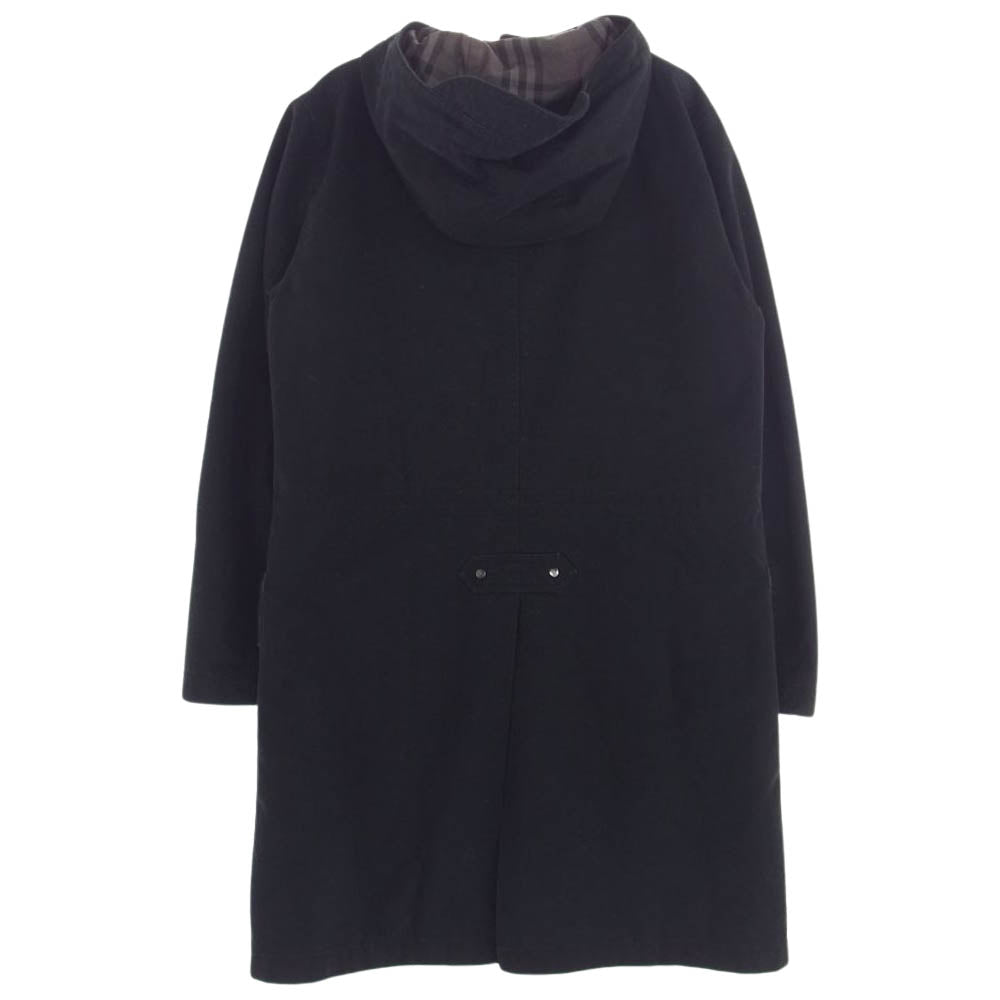 BURBERRY BLUE LABEL バーバリーブルーレーベル FNK39-749-09 コットン モッズ コート ブラック系 M【中古】