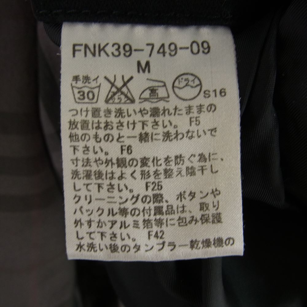 BURBERRY BLUE LABEL バーバリーブルーレーベル FNK39-749-09 コットン モッズ コート ブラック系 M【中古】