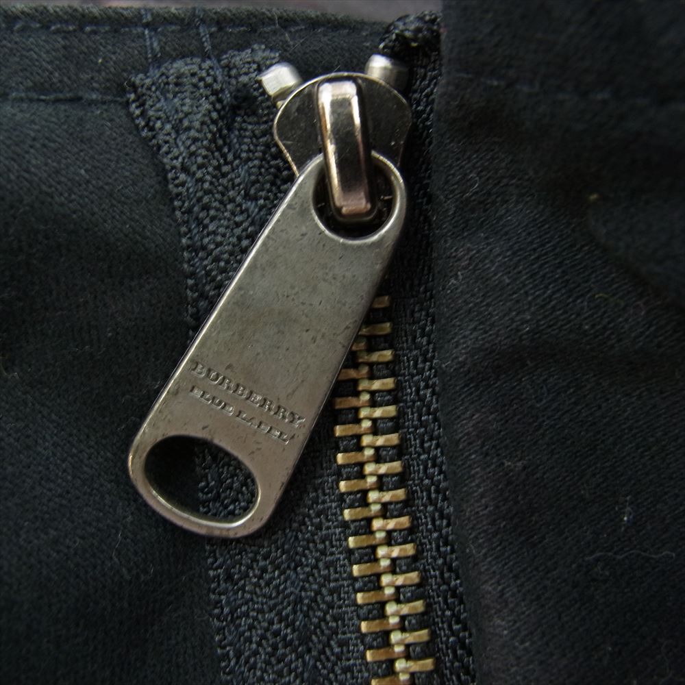 BURBERRY BLUE LABEL バーバリーブルーレーベル FNK39-749-09 コットン モッズ コート ブラック系 M【中古】