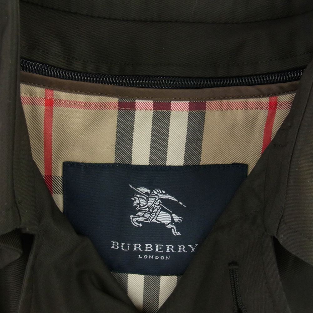 BURBERRY バーバリー BJB76-150-29 着脱可 キルティングライナー付 ステンカラー コート ダークブラウン系【中古】