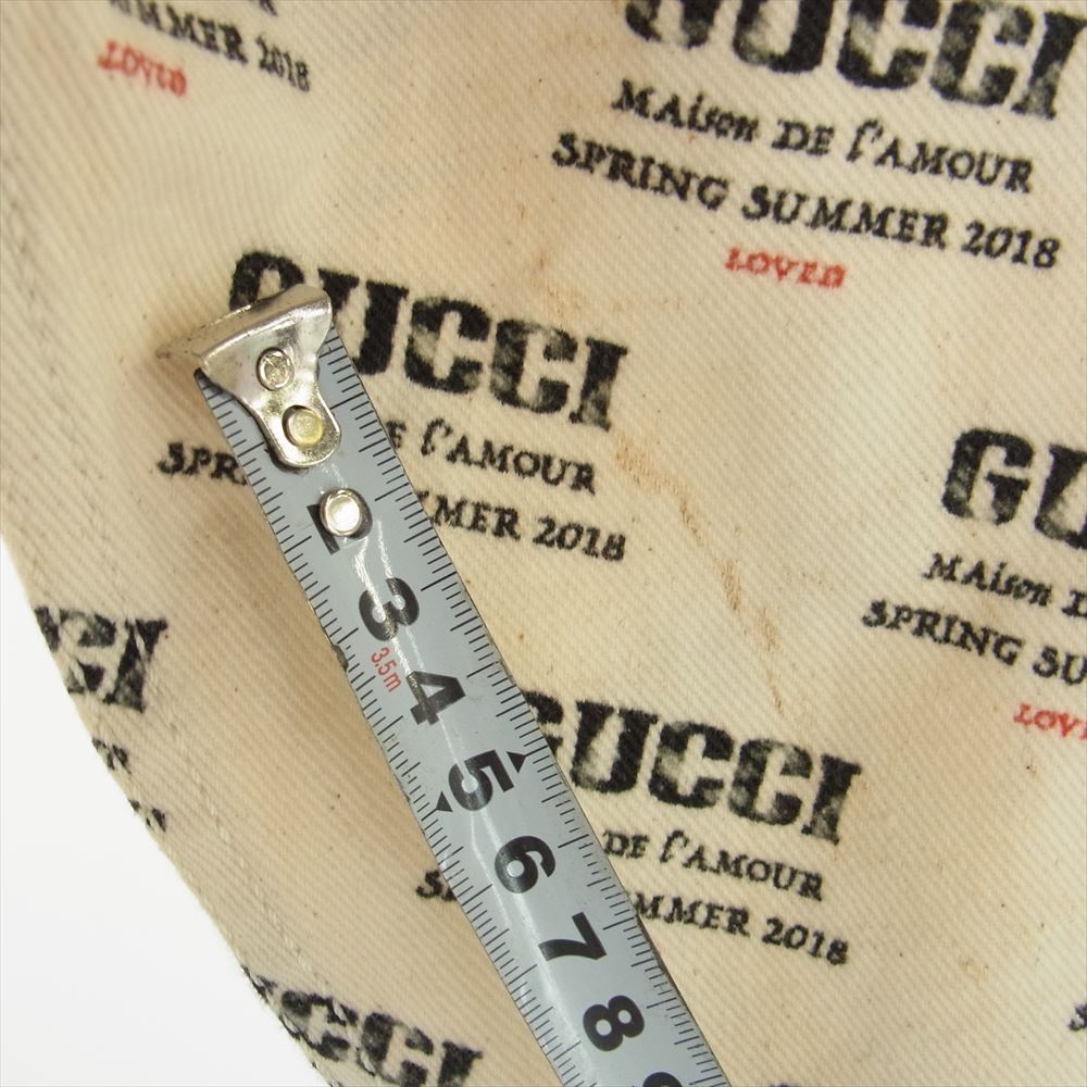 GUCCI グッチ 18SS 519927 XD808 スタンプデニム トラッカー ジャケット ホワイト系 44【中古】