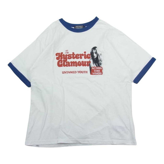 HYSTERIC GLAMOUR ヒステリックグラマー 02231CT17 UNTAMED YOUTH 半袖 Tシャツ ホワイト系 L【中古】