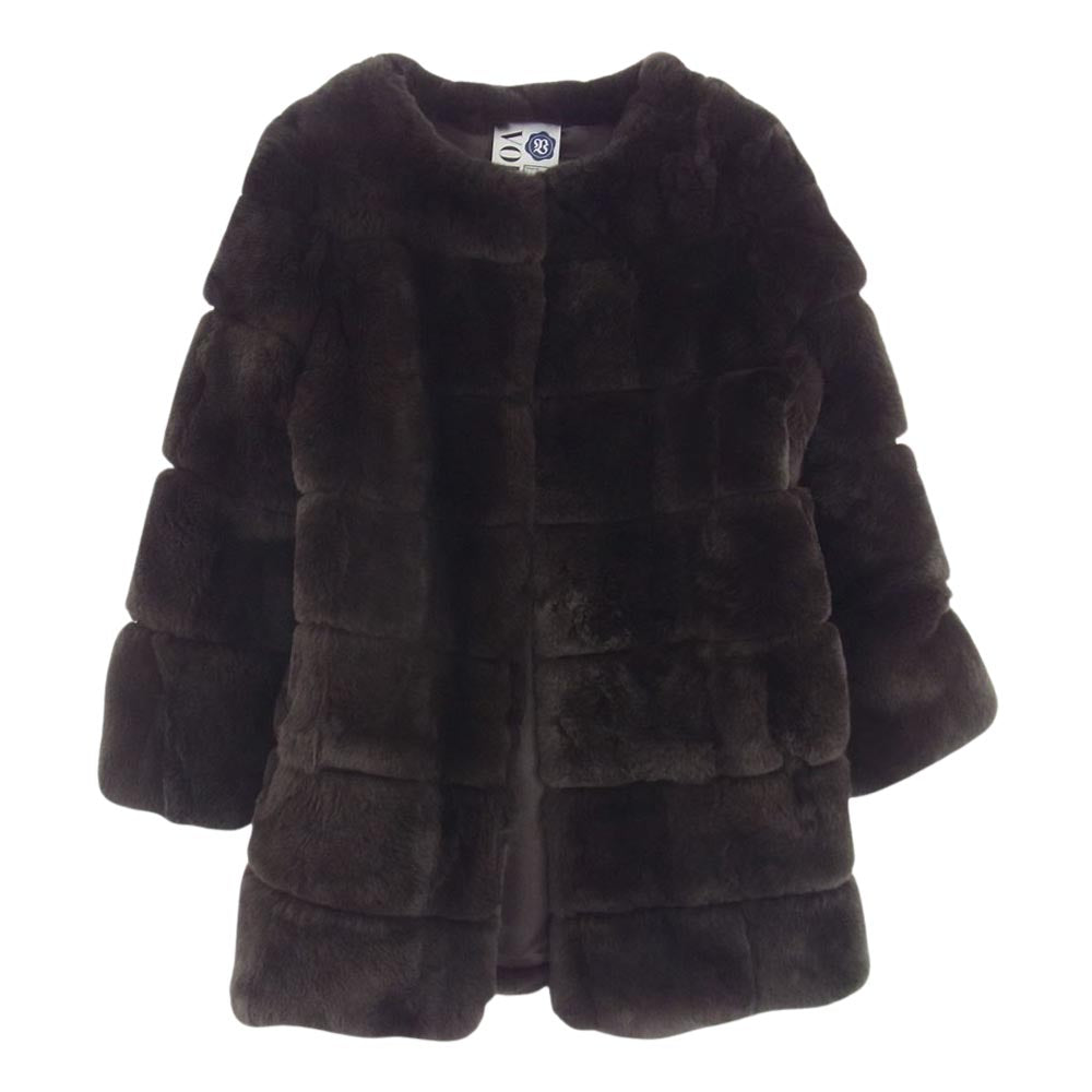 ヴォラータ ラビットファー ジャケット ブラウン系【中古】