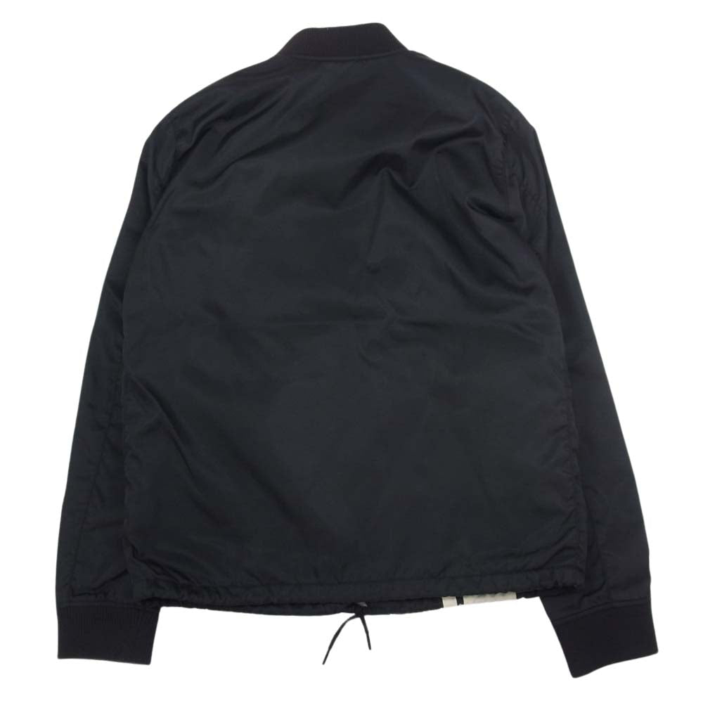 HYSTERIC GLAMOUR ヒステリックグラマー 22SS  0221AB01  GOOD TIME アップリケ レーシングジャケット ブラック系 L【中古】