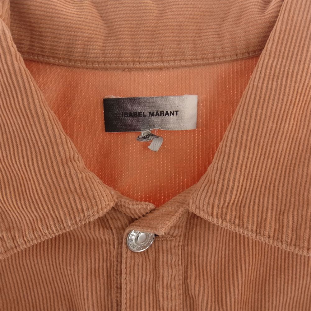 ISABEL MARANT イザベルマラン 19P033H コーデュロイ ジャケット オレンジ系 L【中古】