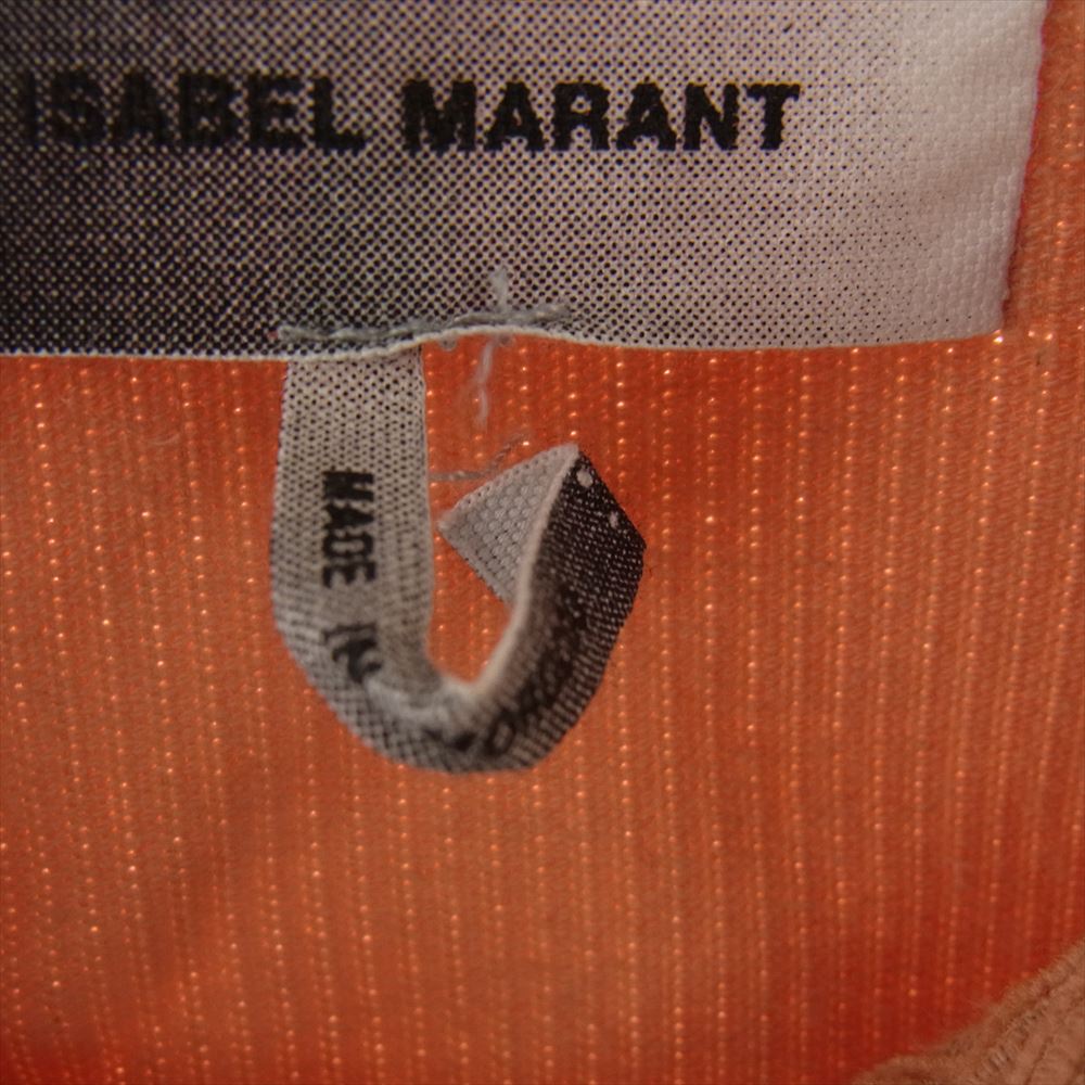 ISABEL MARANT イザベルマラン 19P033H コーデュロイ ジャケット オレンジ系 L【中古】