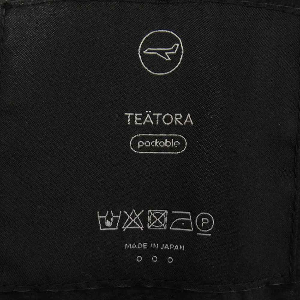 TEATORA テアトラ tt-101SL-P WALLET COAT S／L PACKABLE ウォレット コート パッカブル スマート セキュリティー ナイロン ジャケット ブラック系 3【中古】