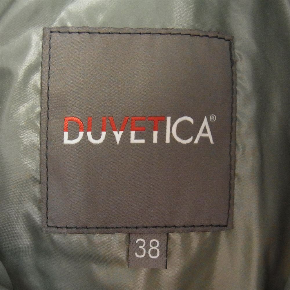 DUVETICA デュベティカ D.030.07/1035.R ADHARA 国内正規品 ADHARA アダラ ナイロン フォックスファー フーディ ダウン ジャケット カーキ系 38【中古】