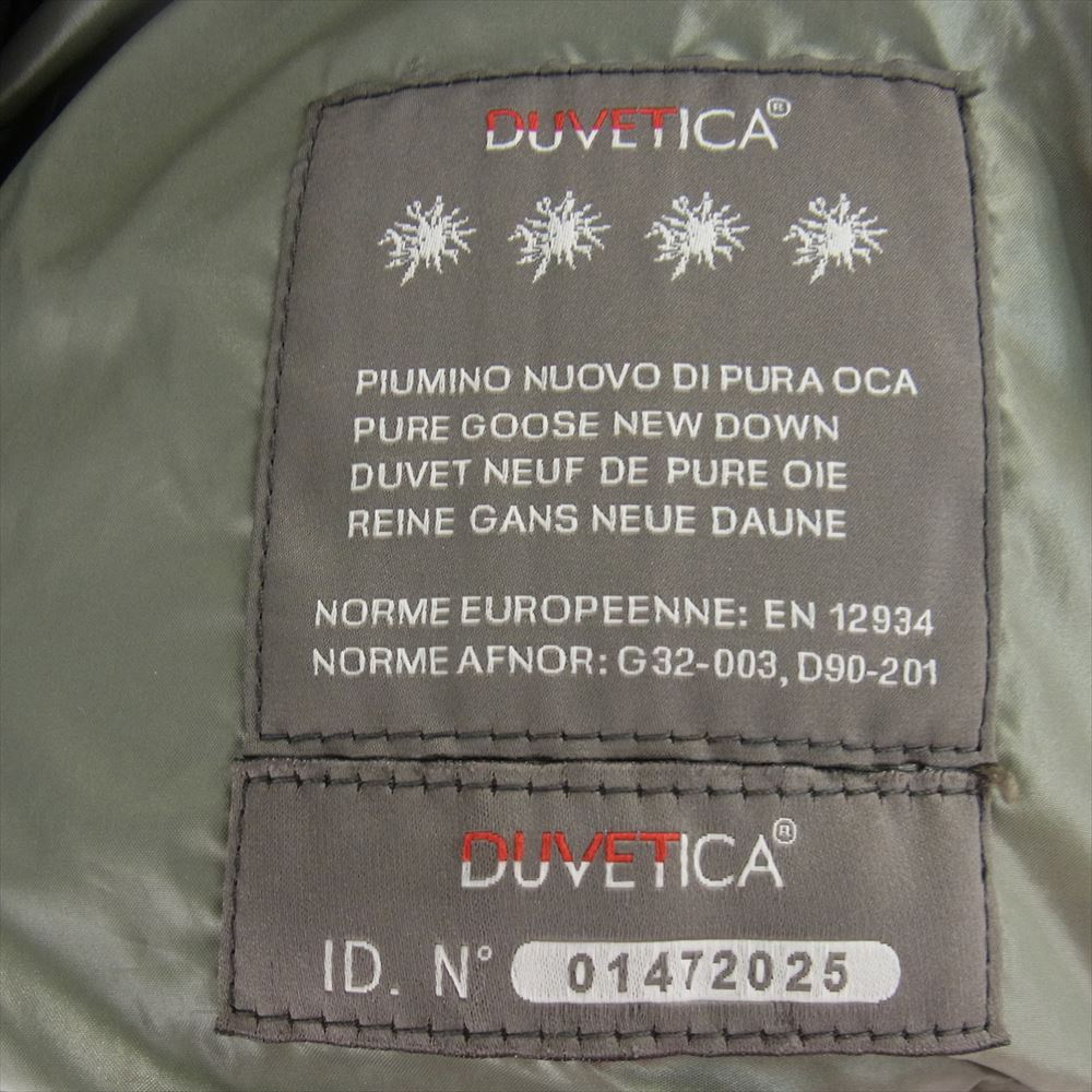 DUVETICA デュベティカ D.030.07/1035.R ADHARA 国内正規品 ADHARA アダラ ナイロン フォックスファー フーディ ダウン ジャケット カーキ系 38【中古】