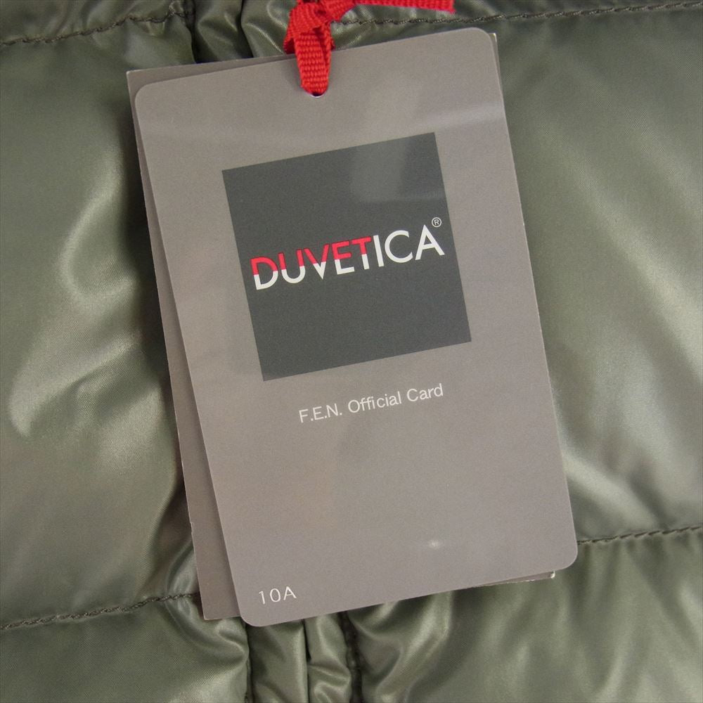 DUVETICA デュベティカ D.030.07/1035.R ADHARA 国内正規品 ADHARA アダラ ナイロン フォックスファー フーディ ダウン ジャケット カーキ系 38【中古】