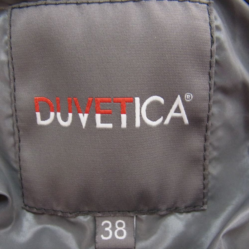 DUVETICA デュベティカ D.037.00/1057.R KAPPA 国内正規品 KAPPA カッパ フォックスファー ロング ダウン ジャケット ベージュ系 38【中古】