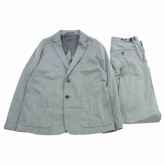 TOMORROWLAND トゥモローランド 63-07-02-07404 63-04-02-04404 セットアップ エジプシャン コットンツイル 2Bテーラード ジャケット スラックス パンツ グレー系 M【中古】