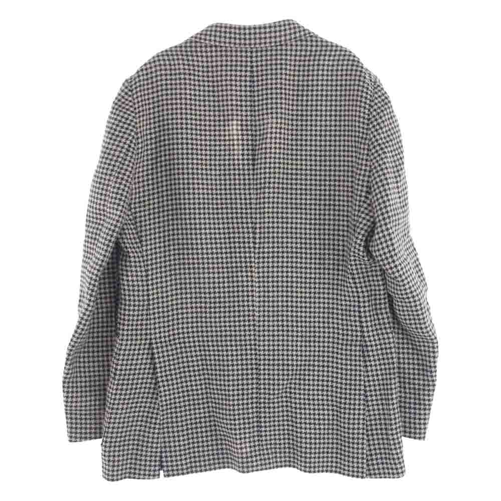 TOMORROWLAND トゥモローランド 61-07-01-07005 PILGRIM ピルグリム シングル ブレステッド 3B 3ボタン テーラード ジャケット 千鳥柄 ブラック系 46【中古】