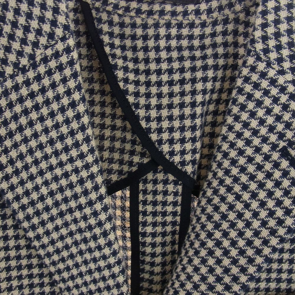 TOMORROWLAND トゥモローランド 61-07-01-07005 PILGRIM ピルグリム シングル ブレステッド 3B 3ボタン テーラード ジャケット 千鳥柄 ブラック系 46【中古】